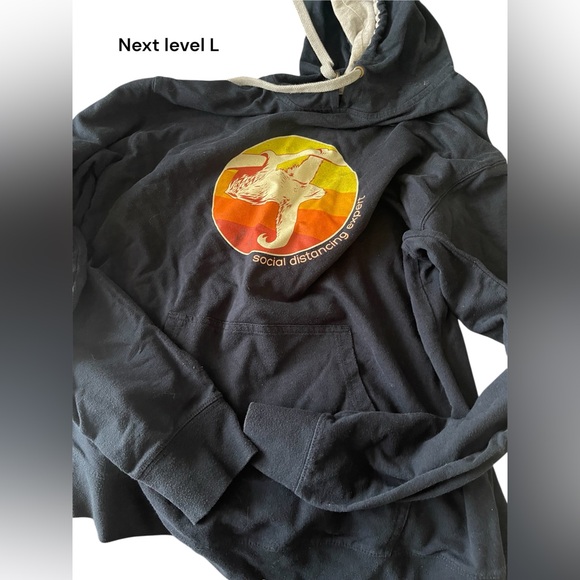 Next level social distance expert sloth hoodie L - Picture 1 of 1